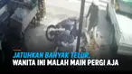 BIKIN GERAM, WANITA MALAH ACUH USAI JATUHKAN TELUR MILIK PEDAGANG