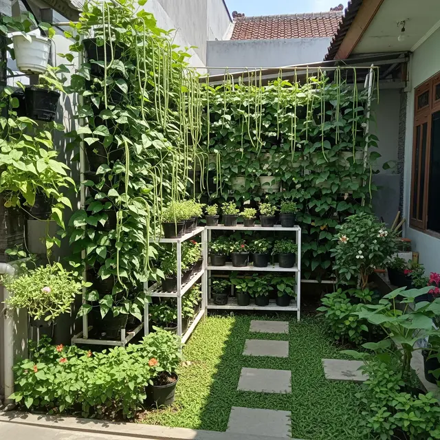 9 Ide Kebun Kacang Panjang Bertingkat untuk Halaman Kecil, Panen Melimpah