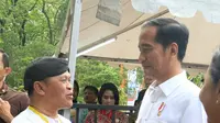Presiden Jokowi saat berkunjung di Dungus Green Forest. (Liputan6.com/Dian Kurniawan)