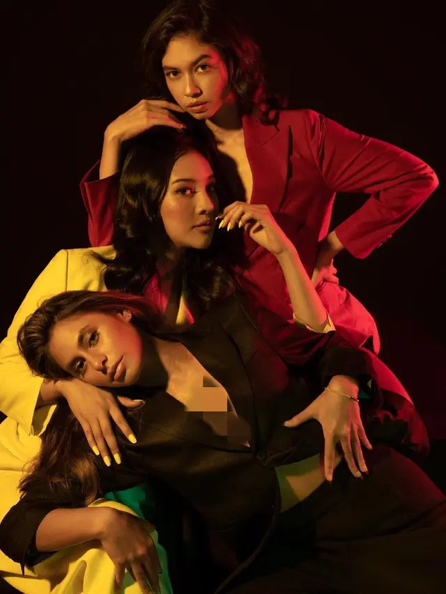 7 Gaya Pemotretan Anya Geraldine, Yuki Kato dan Valerie Thomas, Tampil Kharismatik