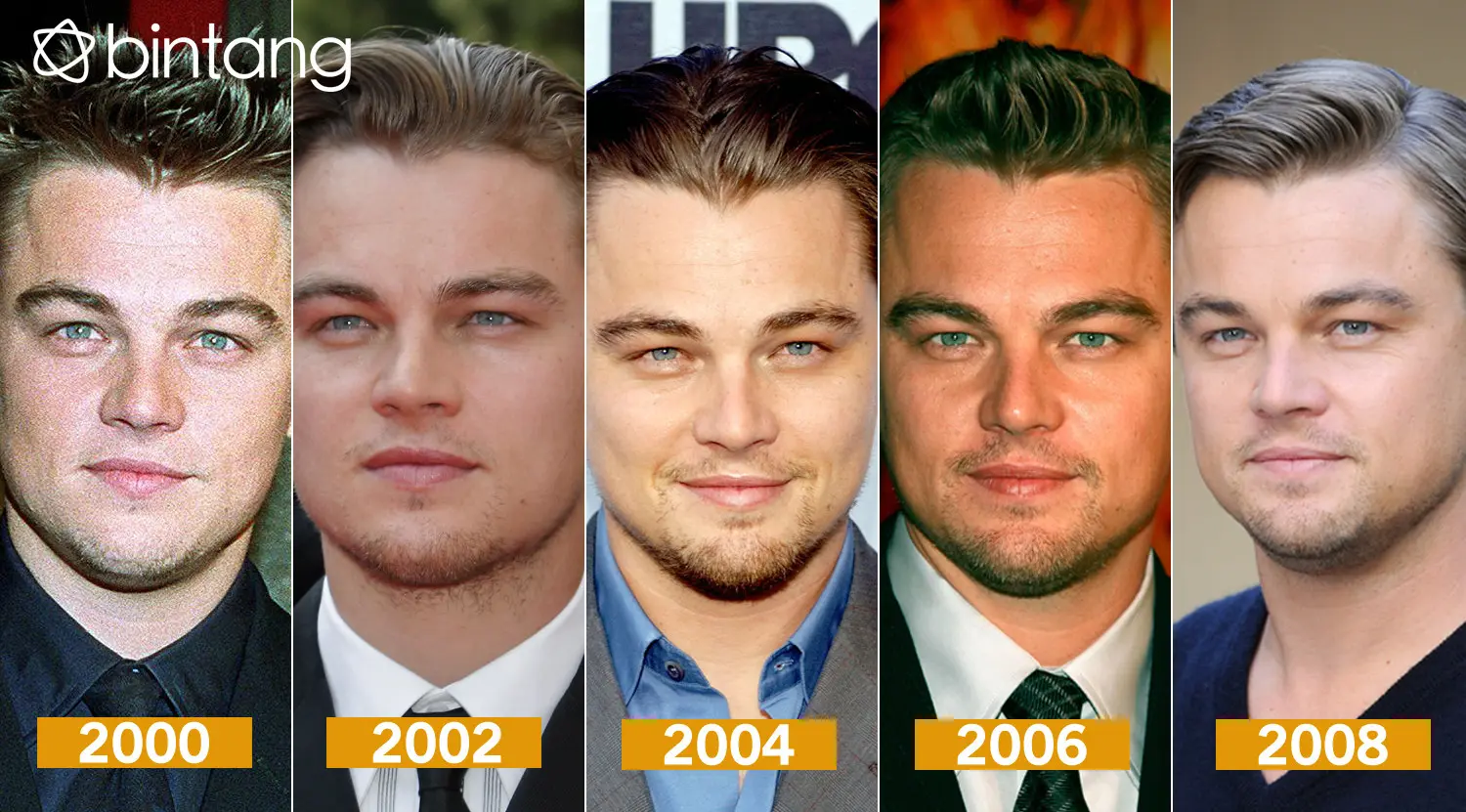 Metamorfosa Leonardo DiCaprio. (Desain: Nurman Abdul Hakim/Bintang.com)