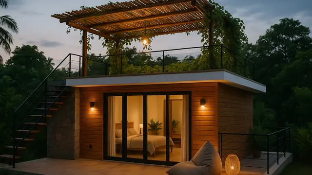 Model Rumah Kecil dengan Rooftop ala Pinterest