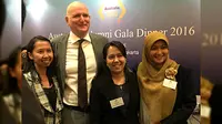 Kedutaan Australia di Jakarta menggelar acara gala dinner untuk para alumni pelajar RI di Australia pada hari Sabtu 5 Maret 2016.