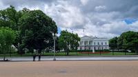 Gedung Putih, White House, di Washington, DC, Amerika Serikat. (Liputan6.com/Tanti Yulianingsih)