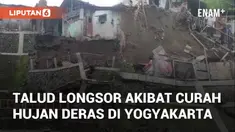 Talud di RT 5 Kelurahan Ngampilan, Kota Yogyakarta, longsor pada Kamis (28/11/24) sore. Insiden terjadi akibat hujan deras disertai angin kencang sepanjang hari