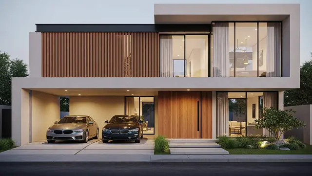 Desain Rumah Minimalis Carport 2 Mobil