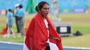 Sementara pada SEA Games 2023 Kamboja lalu, Odekta Naibaho adalah peraih medali perunggu pada nomor lari 10.000 meter putri. (Bola.com/Abdul Aziz)