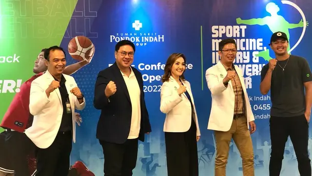 Konferensi Pers Sport Medicine, Injury and Recovery Center (SMIRC) Rumah Sakit Pondok Indah Bintaro Jaya, Tangerang Selatan, Selasa (16/8/2022).(Foto: Liputan6.com/Ade Nasihudin),