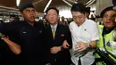 Duta besar Korea Utara untuk Malaysia, Kang Chol diusir pemerintah Malaysia, Sepang, Senin (6/3). Pengusiran Chol dilakukan terkait kematian Kim Jong-nam di Bandara Internasional Kuala Lumpur (KLIA2) pada Senin 13 Februari 2017. (AP PHOTO/Vincent Thian)