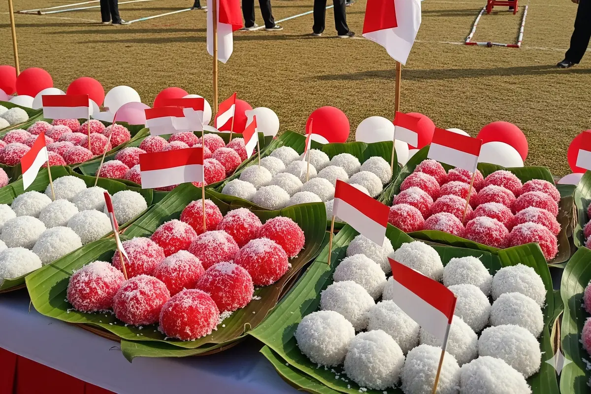 Makanan Tradisional yang Cocok Dijual di Momen 17 Agustusan/Ilustrasi AI