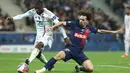 PSG mampu menang atas rival klasik mereka, Lyon dengan skor 2-1. (FRANCK FIFE / AFP)