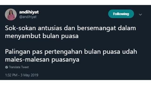 6 Drama Soal 'Sok-sok Antusias Sambut Ramadan' Ini Bikin Senyum Kecut