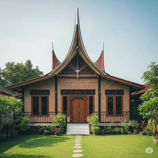Rumah Sederhana Unik di Desa.