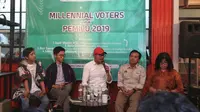 Menaker Hanif Dhakiri mengajak kepada generasi milenial dan pemilih muda untuk menggunakan hak pilih dalam Pemilu 2019