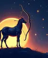 logo ramalan zodiak sagitarius (sumber: AI generated)