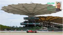 Iustrasi aksi pebalap Ferrari, Sebastian Vettel melaju pada lintasan balapan Formula One Malaysia Grand Prix, Sepang, (01/10/2017). Vettel akhirnya finis pada posisi keempat. (AFP/Manan Vatsyayana)