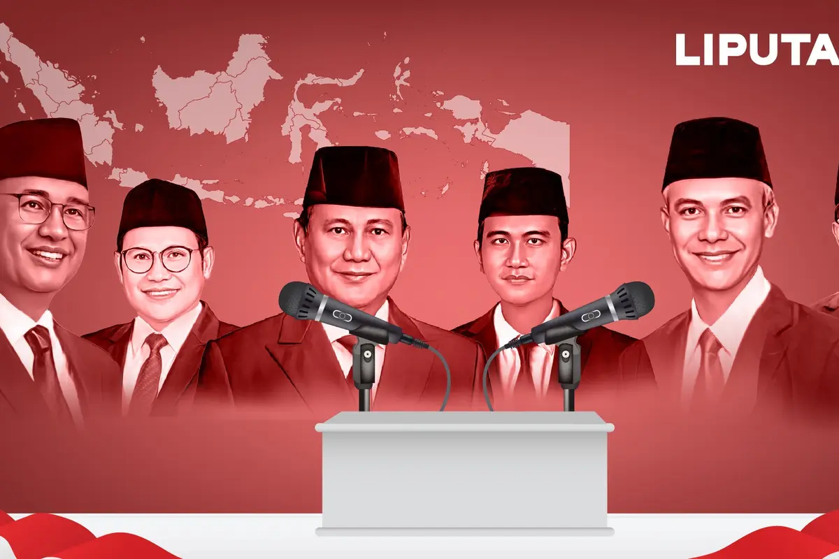 Banner Infografis Muncul Usulan Debat Capres Pilpres 2024 Pakai Bahasa Inggris. (Liputan6.com/Abdillah)