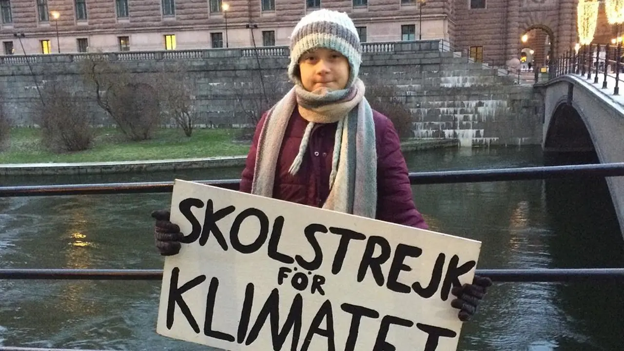Greta Thunberg.