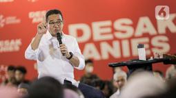 Anies mengatakan permasalahan stunting tak bisa dilakukan saat anak sudah berada di bangku sekolah. Dia mengatakan dampak stunting bisa dirasakan hingga jangka waktu yang panjang. (Liputan6.com/Faizal Fanani)