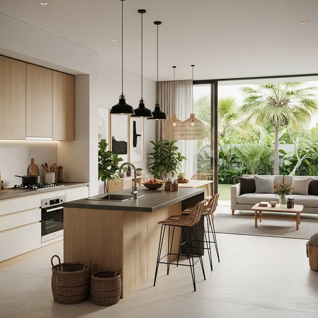 9 Model Rumah Gaya Skandinavia dengan Dapur Terbuka, Estetik Minimalis