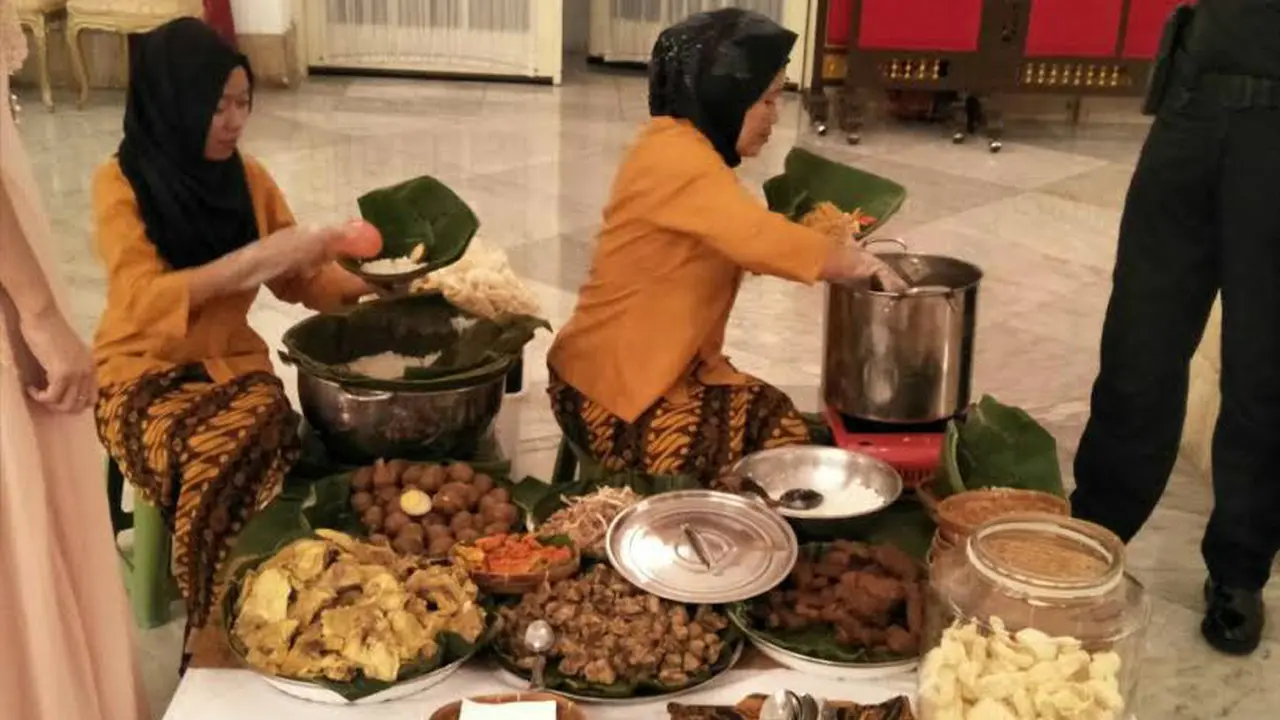 Makanan di open house Presiden Jokowi