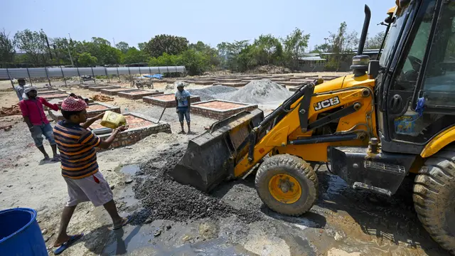FOTO: Jumlah Kematian Akibat COVID-19 Meningkat, India Perbanyak Tempat Kremasi