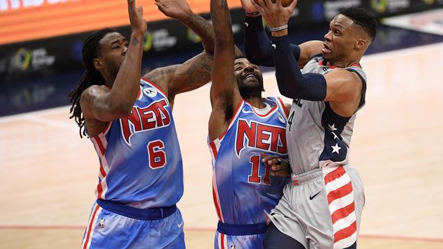 Russell Westbrook berhasil membawa Washington Wizards mengalahkan Brooklyn Nets 149-146 pada lanjutan NBA Senin, (1/2/2021) pagi WIB.