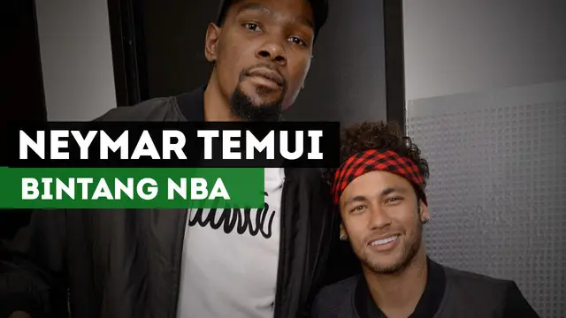 VIDEO: Neymar Temui Dua Bintang Warriors di Final NBA