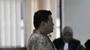 Teddy Renyut terbukti bersalah dan memberi uang suap SGD 100 ribu kepada Bupati Biak Numfor Yesaya Sombuk, Jakarta, Rabu (29/10/2014). (Liputan6.com/Miftahul Hayat)