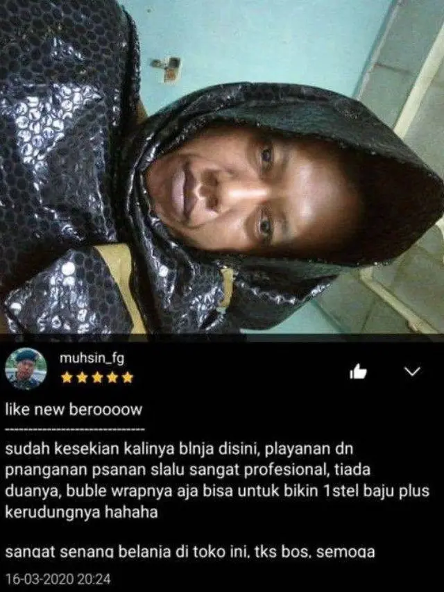 8 Potret Nyeleneh Bapak-Bapak Beri Ulasan Usai Belanja di Online Shop Ini Kocak