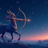 logo ramalan zodiak sagitarius (sumber: AI generated)