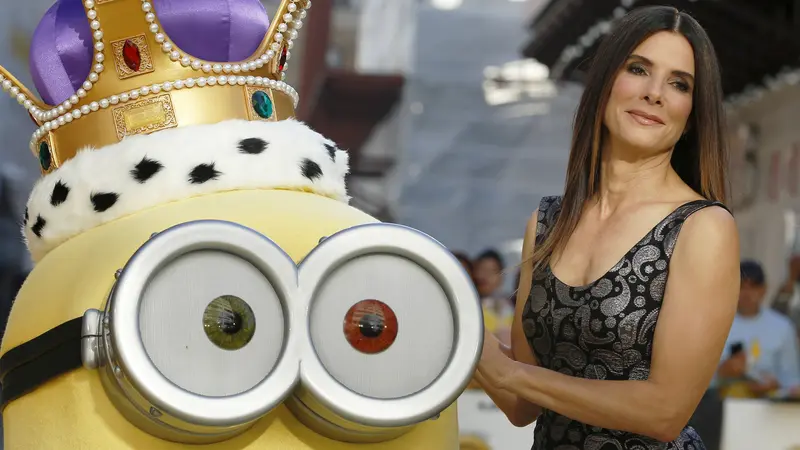 Keceriaan Sandra Bullock dengan Minion