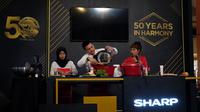 Dalam rangka menyambut hari jadi ke-50, PT Sharp Electronics Indonesia mengadakan acara bertemakan ’50 Years in Harmony’ di 5 kota besar Indonesia.