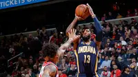 Paul George berperan sentral membantu Indiana Pacers membekuk Chicaho Bulls, Jumat (30/12/2016) waktu setempat. (Bola.com/Twitter/Indiana Pacers)