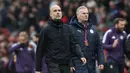 Sementara itu, kekalahan ini menjadi catatan buruk Manchester City setelah tak mampu meraih kemenangan dalam empat laga beruntun (tiga seri dan satu kalah). Hasil tersebut juga semakin menjauhkan selisih poin skuad asuhan Pep Guardiola dari perebutan gelar juara Liga Inggris musim ini. (AFP/Darren Staples)