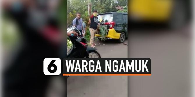 VIDEO: Viral, Warga Ngamuk di Depan Pos Jaga Covid-19