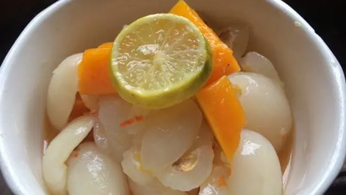 Asinan rambutan mangga./Copyright cookpad.com/Dwi Dian Dara