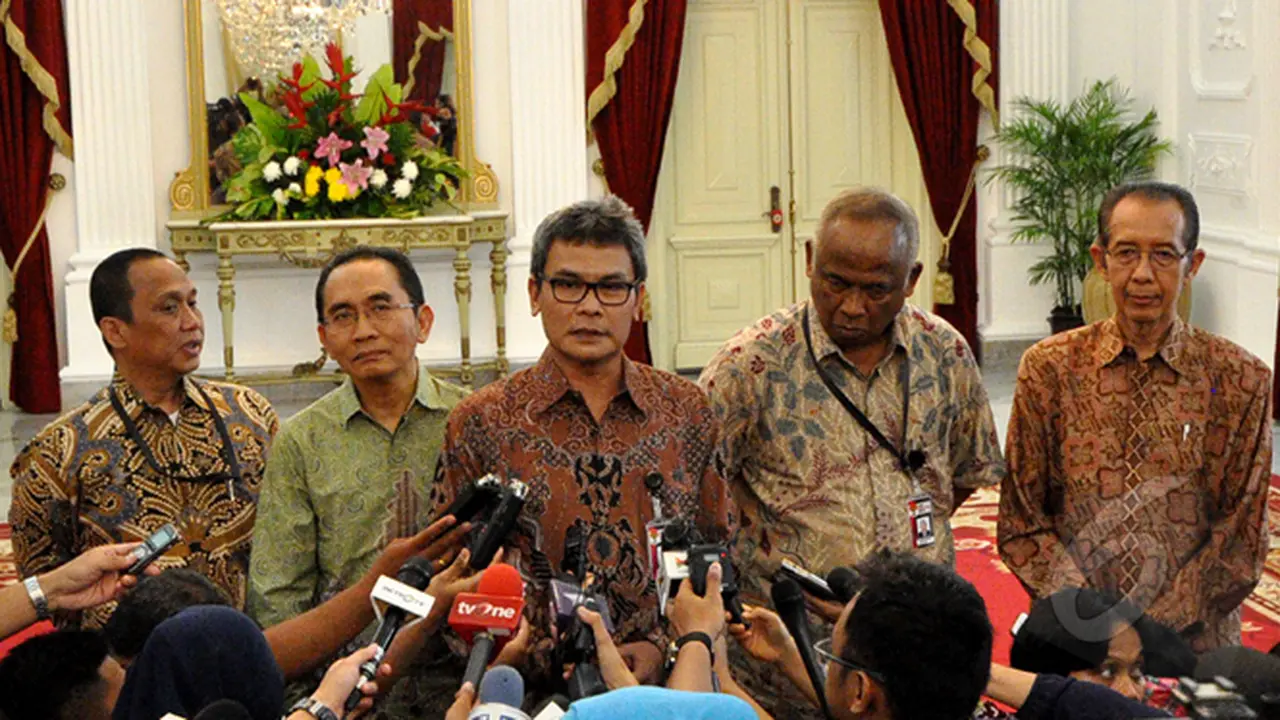 Lima Pimpinan KPK Temui Presiden Jokowi