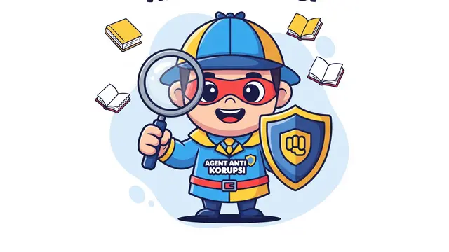 Poster Karakter Maskot Anti Korupsi untuk Edukasi Anak dan Remaja