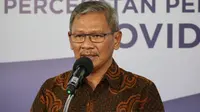 Juru Bicara Pemerintah untuk Penanganan COVID-19 Achmad Yurianto saat konferensi pers Corona di Graha BNPB, Jakarta, Kamis (25/6/2020). (Dok Badan Nasional Penanggulangan Bencana/BNPB)