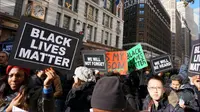 Ilustrasi unjuk rasa Black Lives Matter. (Sumber Wikimedia Commons)