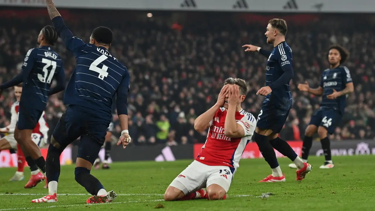 Kekecewaan Leandro Trossard saat Arsenal ditahan Aston Villa di Liga Inggris 2024/2025