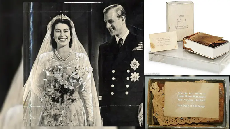 Kue Pernikahan Ratu Elizabeth II Dilelang Rp 10,9 Juta**