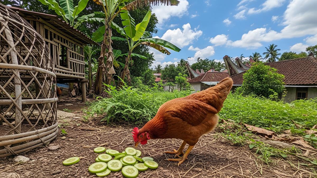 Apakah Ayam Boleh Makan Mentimun? Pahami Cara Benar dan Segudang Manfaatnya