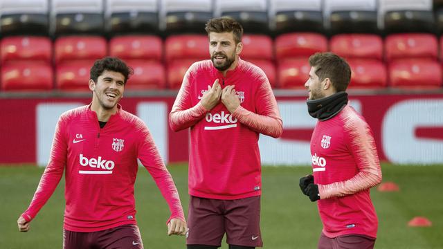 Latihan Manchester United Vs Barcelona