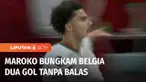 Kejutan terjadi di laga kedua Grup F antara Belgia kontra Maroko. Tim unggulan bertabur bintang, Belgia takluk dari wakil Afrika, Maroko, dua gol tanpa balas.