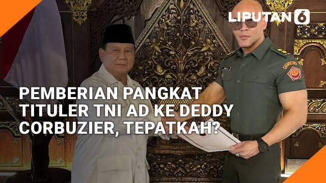 Penyematan Pangkat Letnan Kolonel Tituler kepada mentalis sekaligus presenter Deddy Corbuzier menuai sorotan dari masyarakat. Pemberian pangkat itu dinilai tidak tepat lantaran tak adanya kejelasan dasar dari keputusan tersebut.