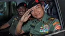   Moeldoko meminta masyarakat tidak melakukan kegiatan yang kontraproduktif saat pelantikan Jokowi nanti, Jakarta, Selasa (14/10/2014) (Liputan6.com/Faisal R Syam)