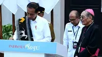 Presiden Joko Widodo atau Jokowi meresmikan Gereja Katedral Keuskupan Agung Kupang, Nusa Tenggara Timur (NTT), Rabu (6/12/2023). (Dok. Tangkapan Layar Youtube)