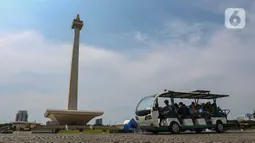 Monumen Nasional masih menjadi lokasi wisata favorit bagi warga Jakarta dan sekitarnya. (Liputan6.com/Angga Yuniar)